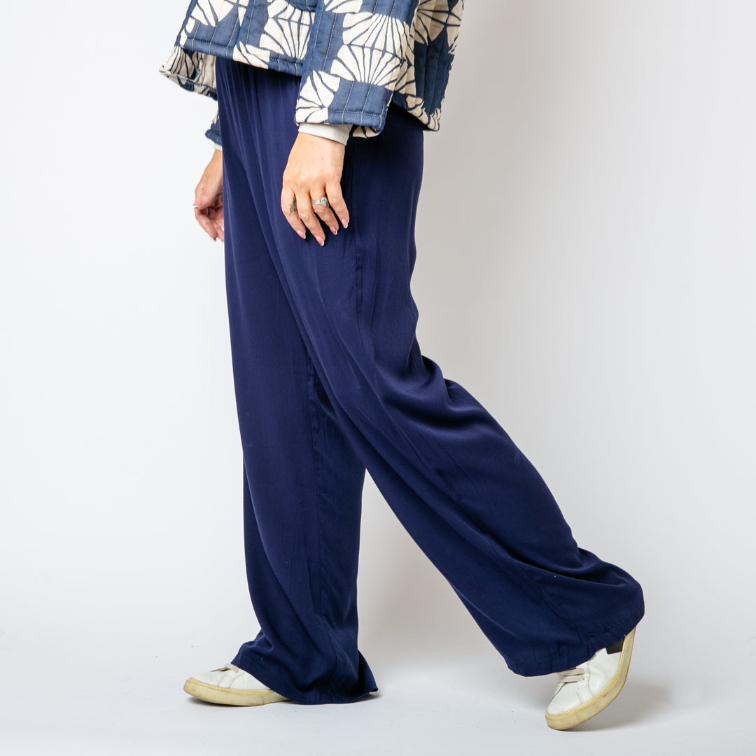 Drawstring Wide Leg Trousers