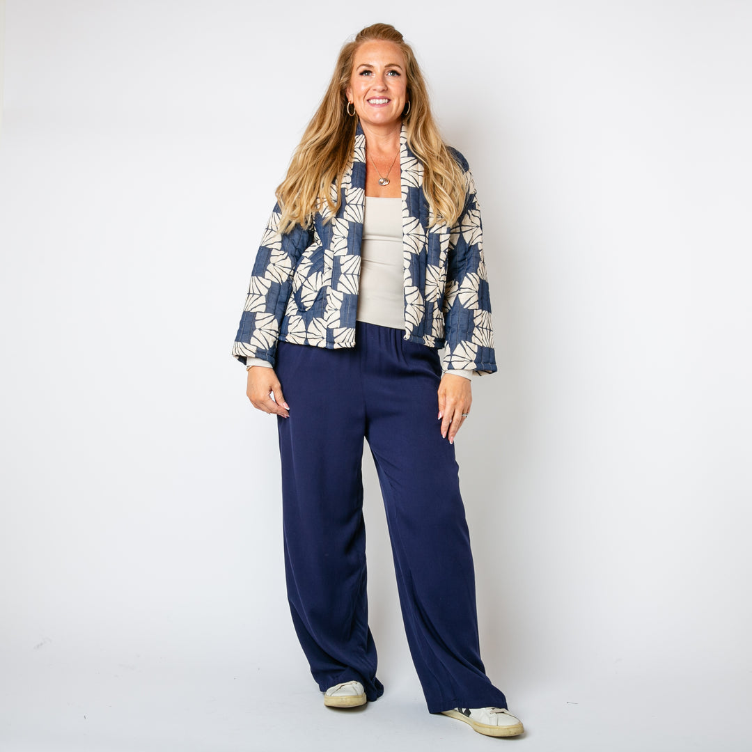 Drawstring Wide Leg Trousers