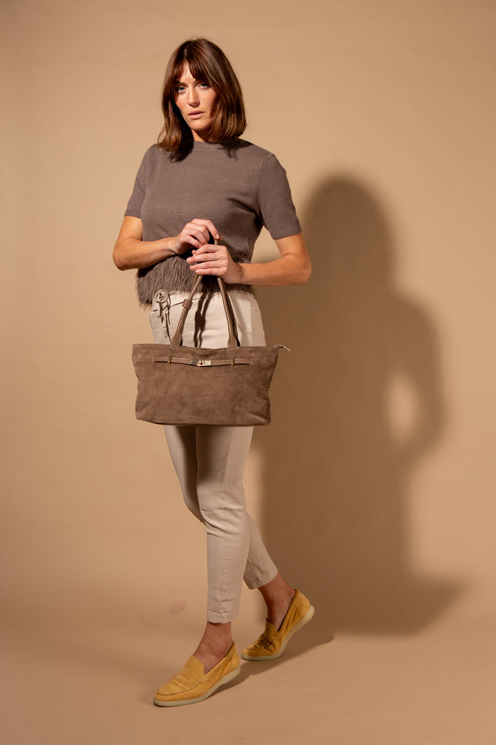 Audley Suede Handbag