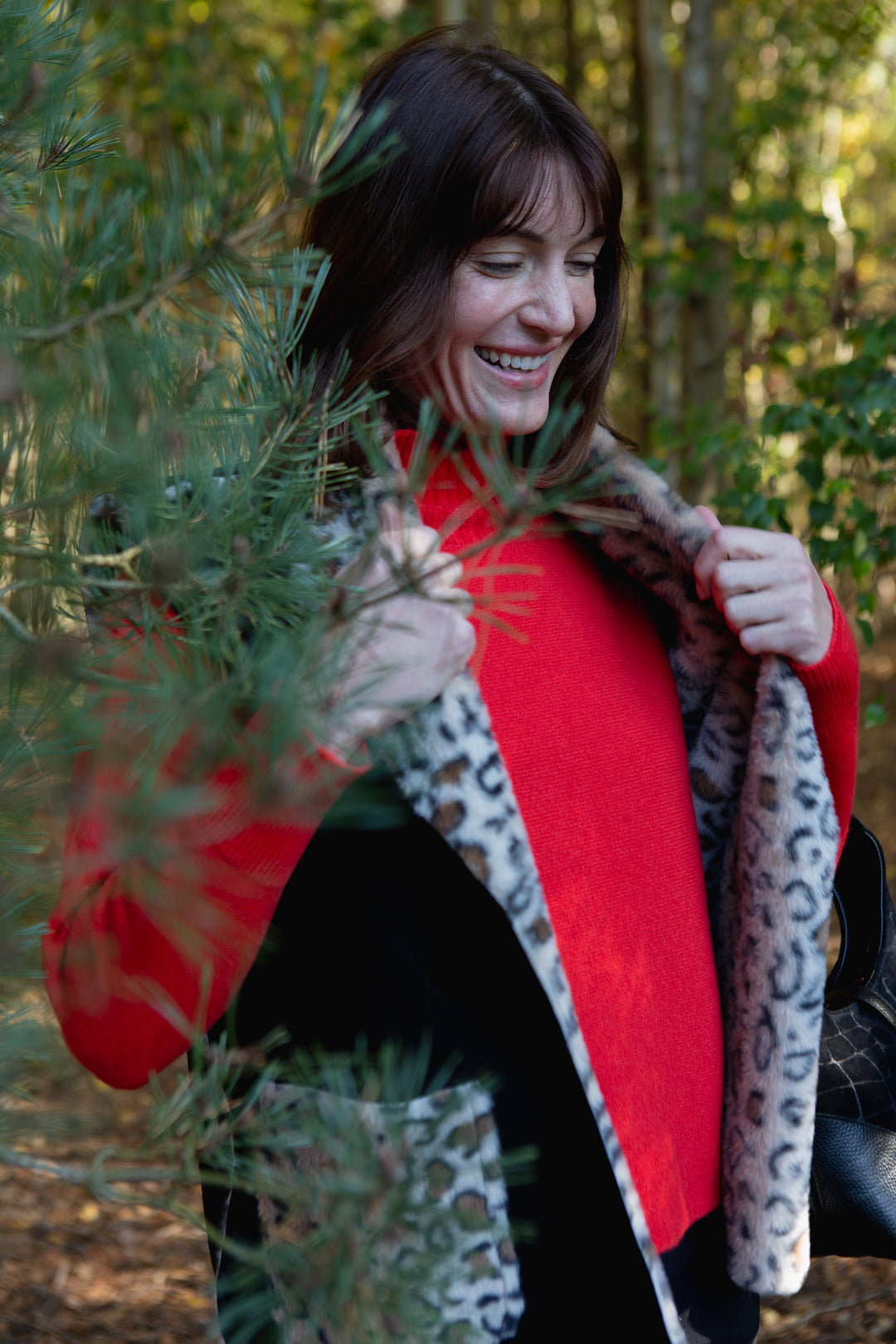 Faux Fur Leopard Print Gilet