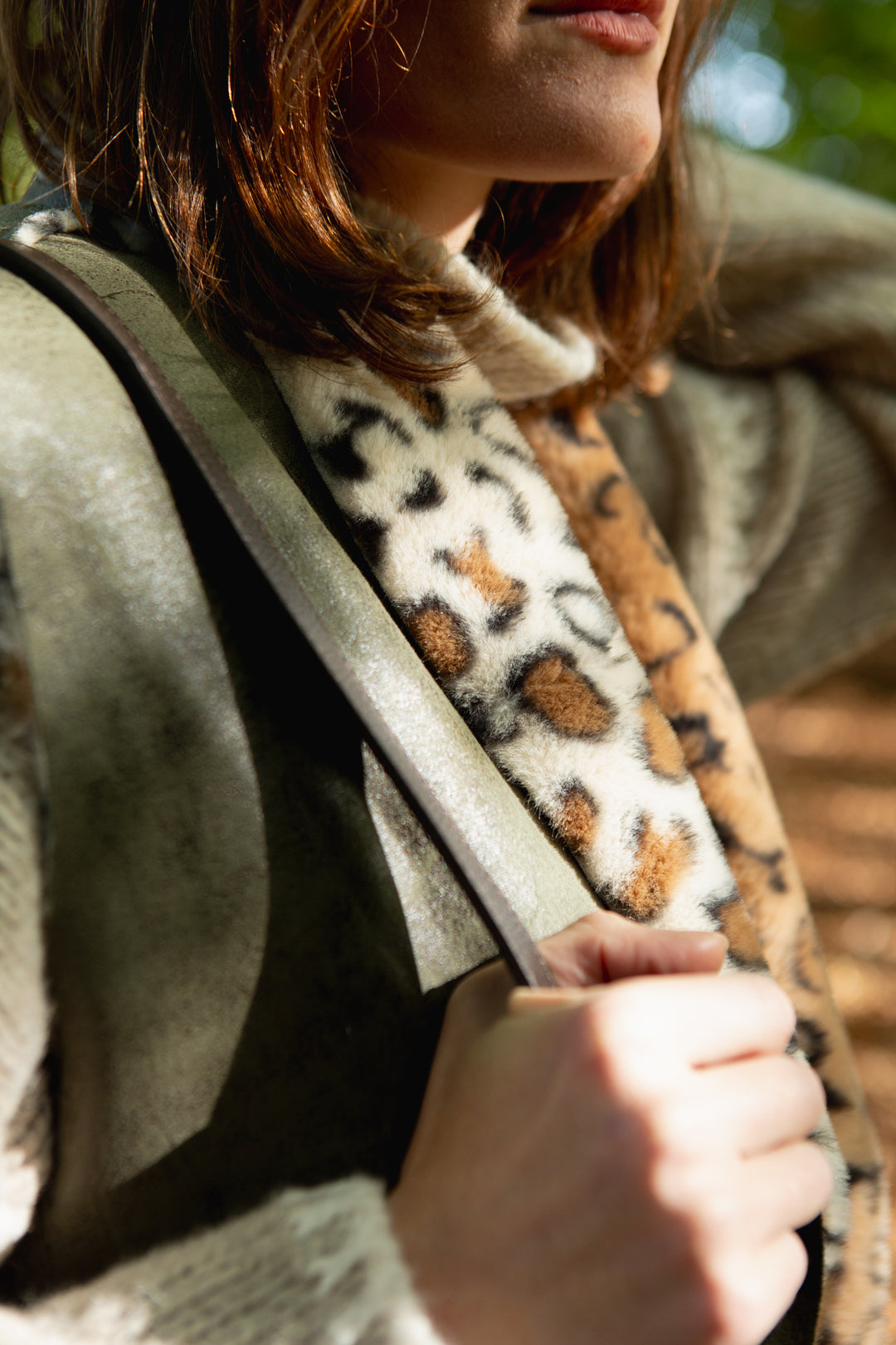 Faux Fur Leopard Print Gilet
