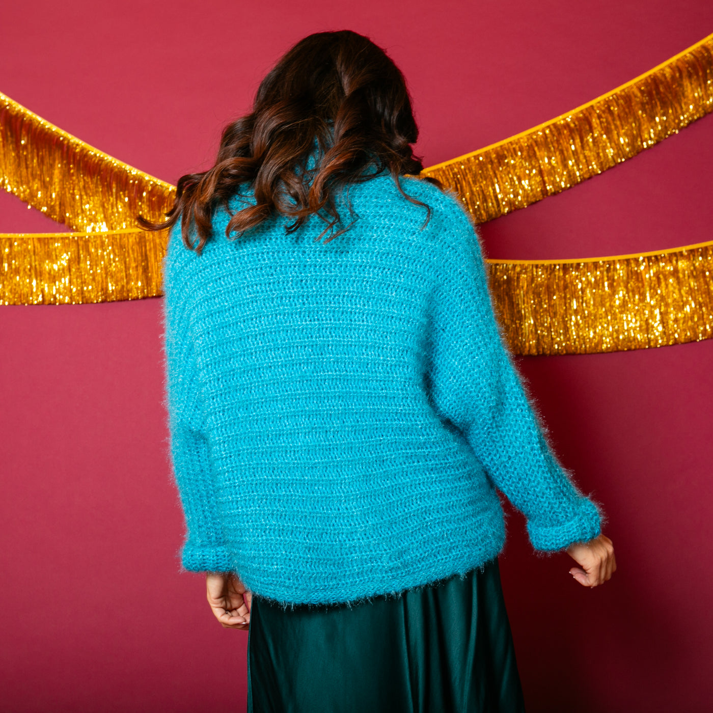 Fuzzy Collar Cardigan