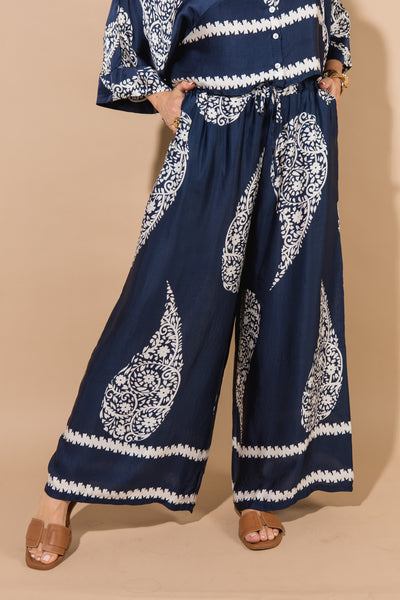 Satin Patterned Trousers