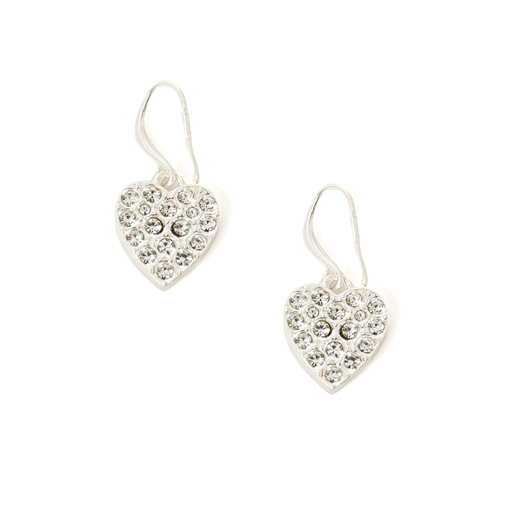 The Gigi Earrings in silver with a hook fastening on the back for easy wear