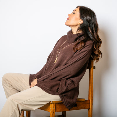 High Neck Relax Fit Jumper