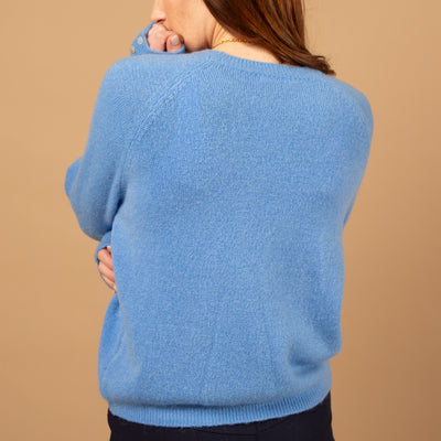 Alpaca Blend Button Cuff Jumper