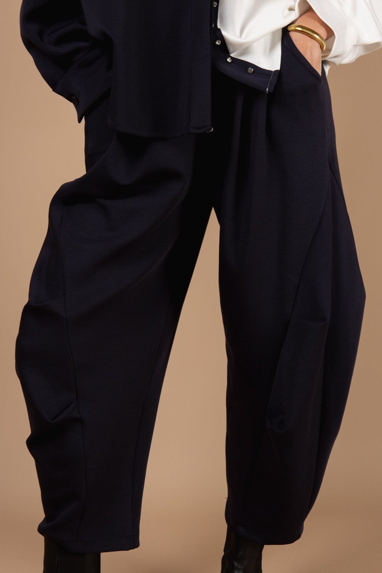 Leg Detail Oversized Trousers