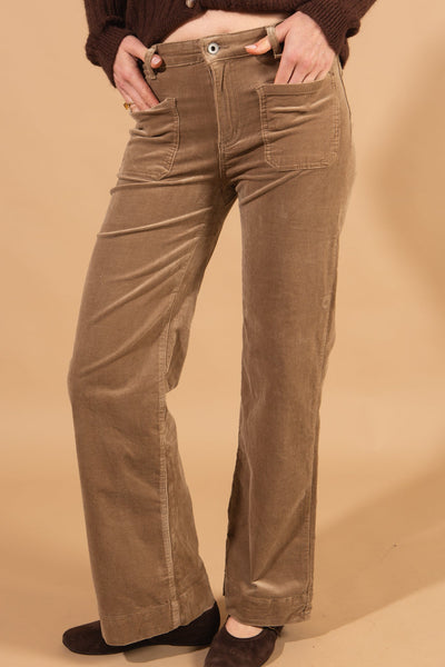 Corduroy Wide Leg Trousers