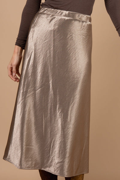 A-Line Satin Skirt