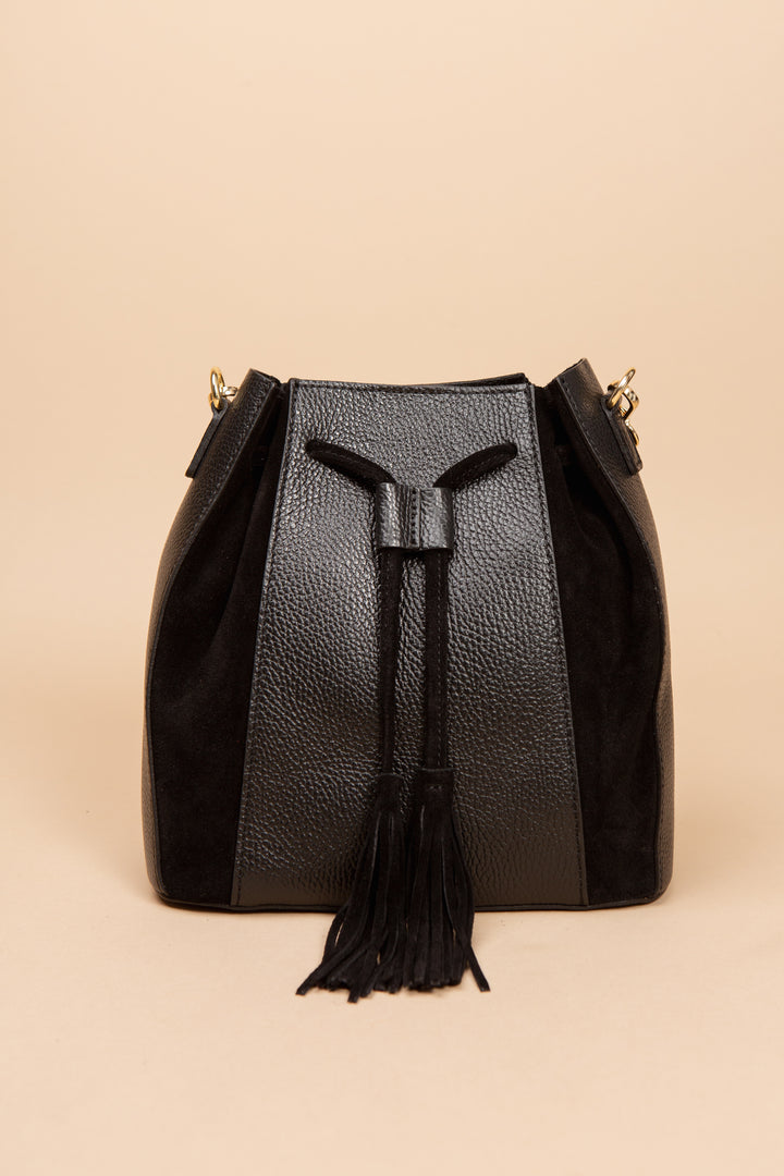 Henley Leather &amp; Suede Handbag