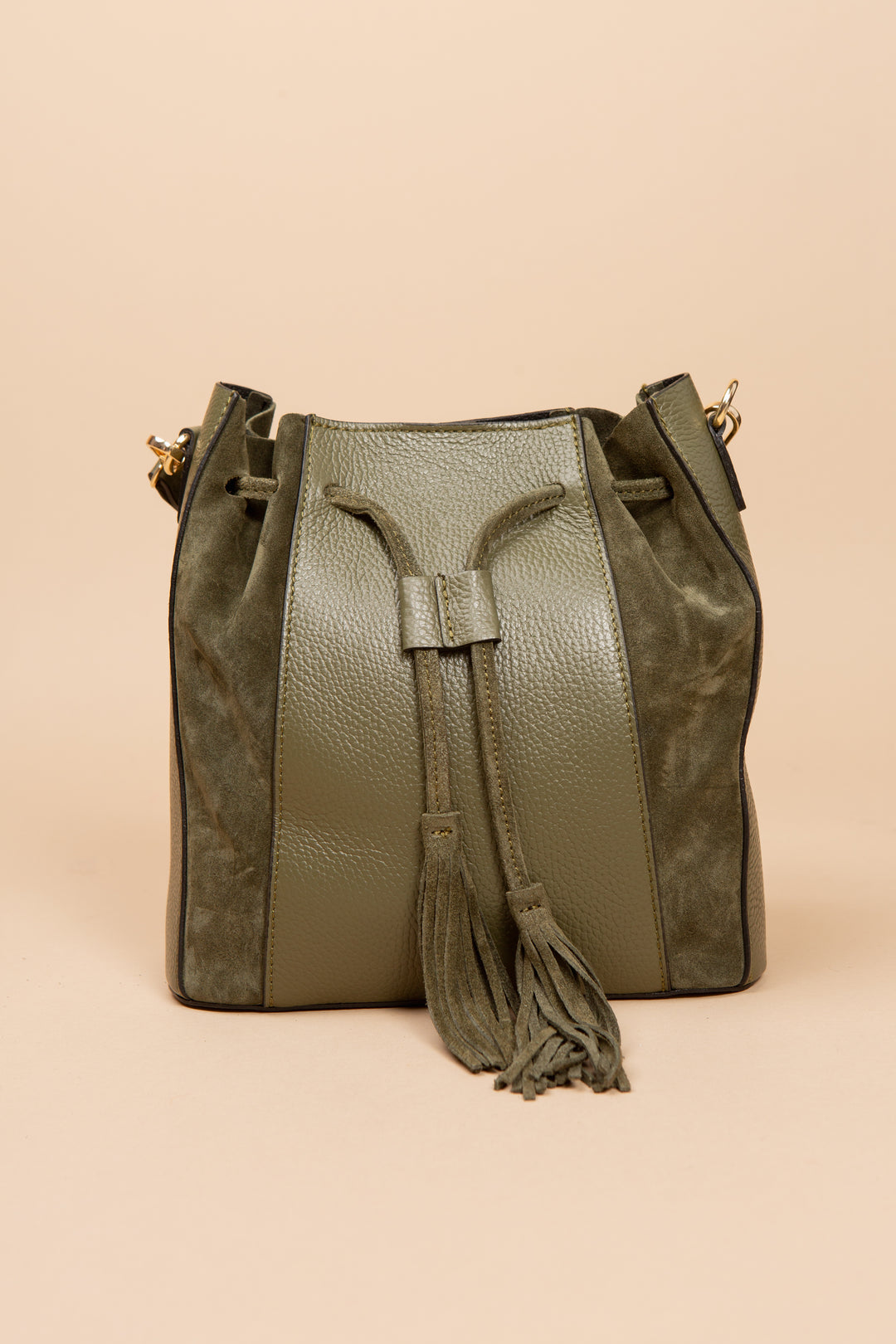 Henley Leather &amp; Suede Handbag