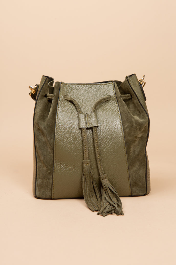 Henley Leather &amp; Suede Handbag