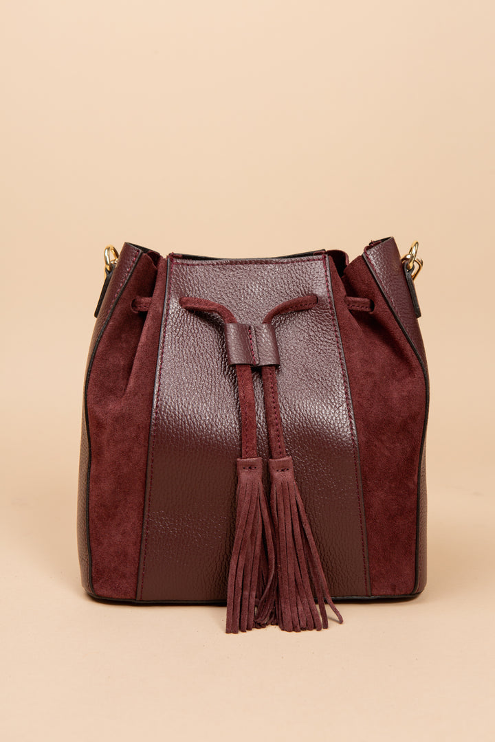 Henley Leather &amp; Suede Handbag