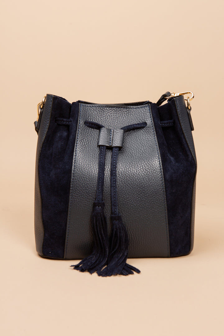 Henley Leather &amp; Suede Handbag