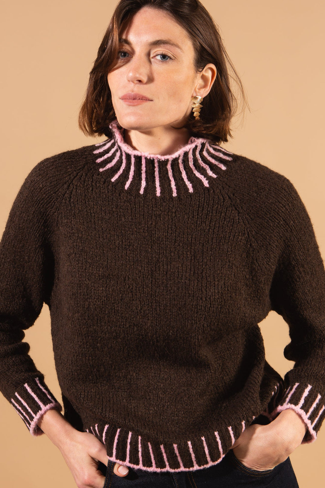 Bright Stitch Edge Jumper