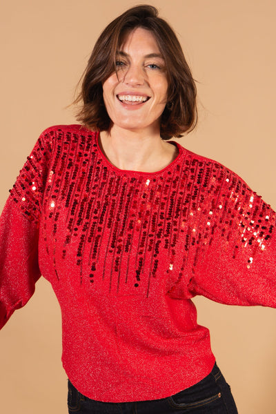 Sequin Front Jumper