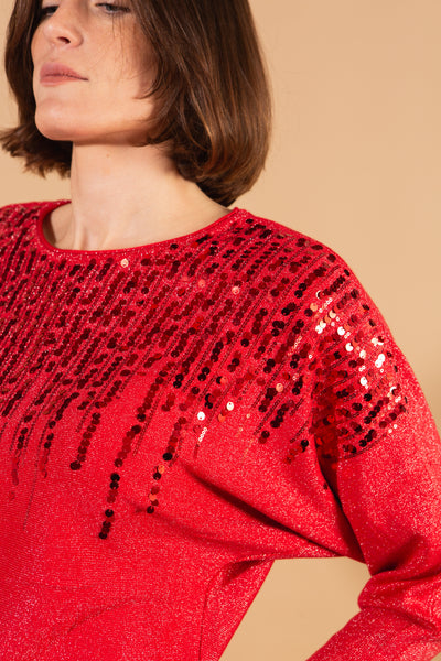 Sequin Front Jumper