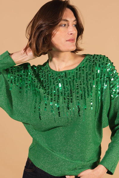 Sequin Front Jumper