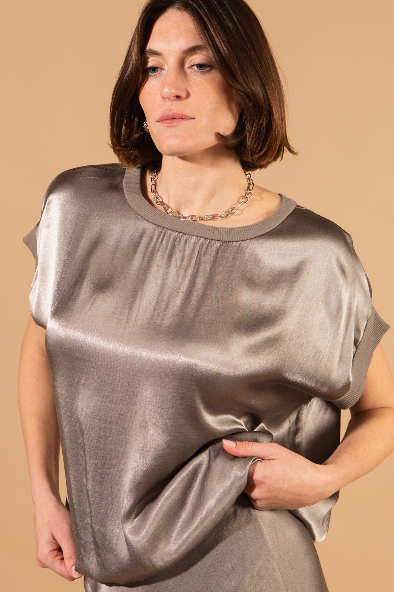Satin T-Shirt