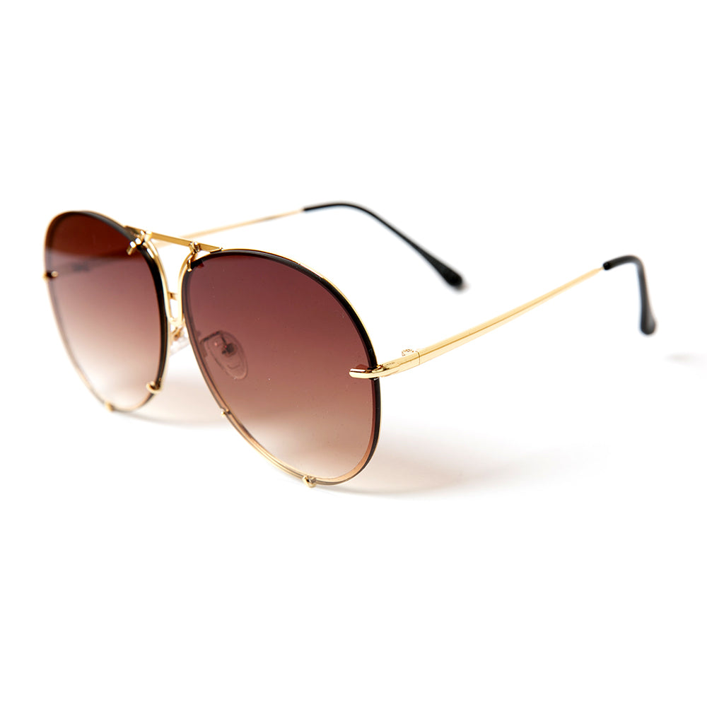 The Imogen Sunglasses with brown gradient faded lenses