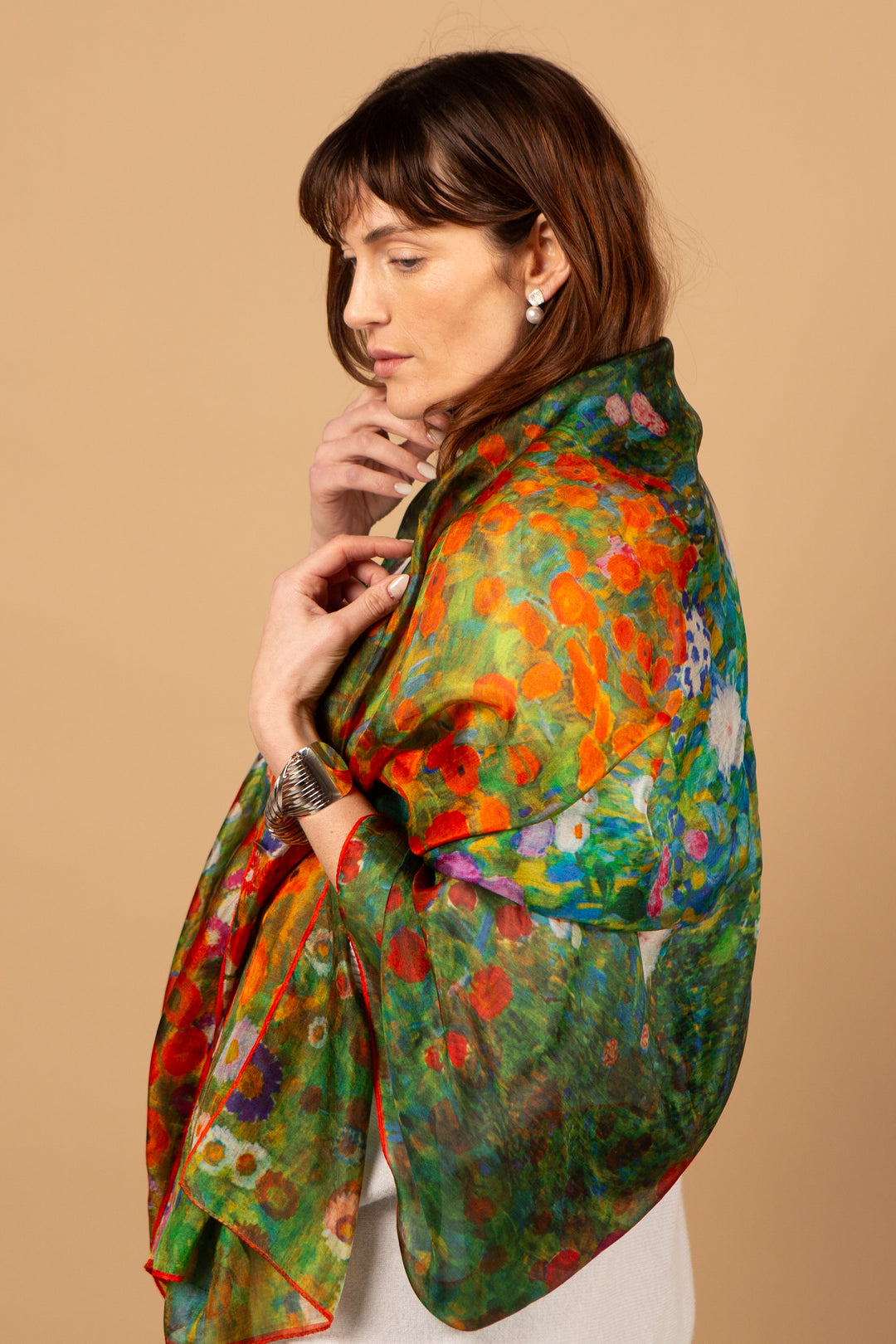 In Bloom Silk Scarf – Tilley Grace - Main Image