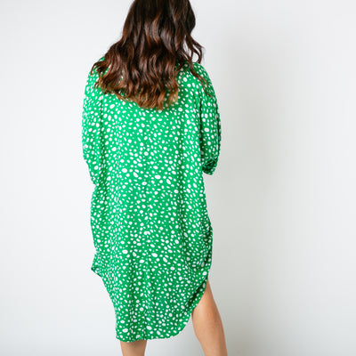 Irregular Spot Print Dress