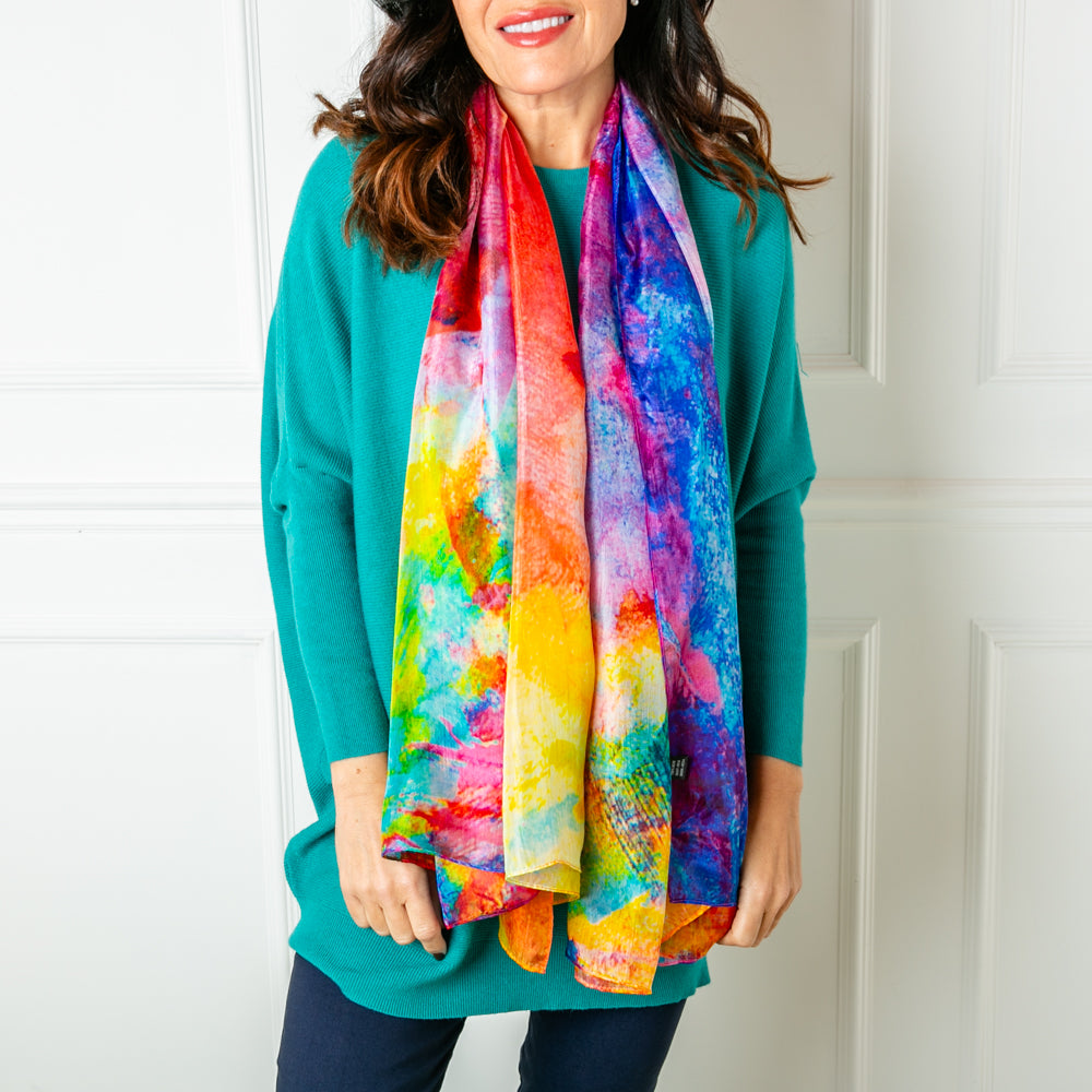 The Kaleidoscope Silk Scarf which makes a lovely present for someone special