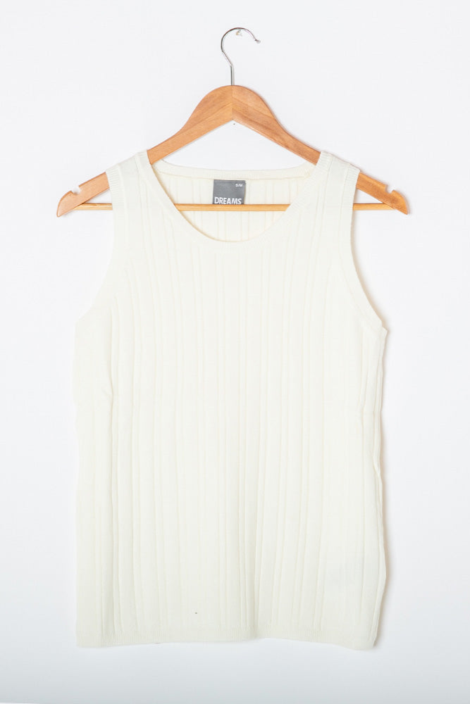 Knitted Ribbed Vest Top