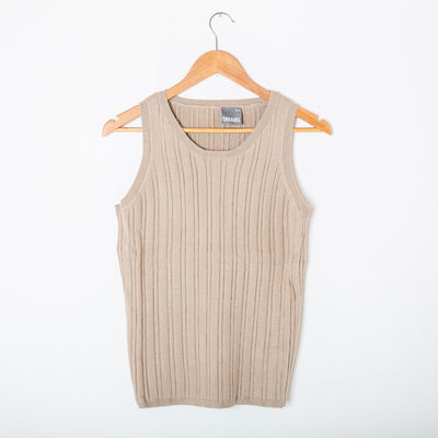 Knitted Ribbed Vest Top