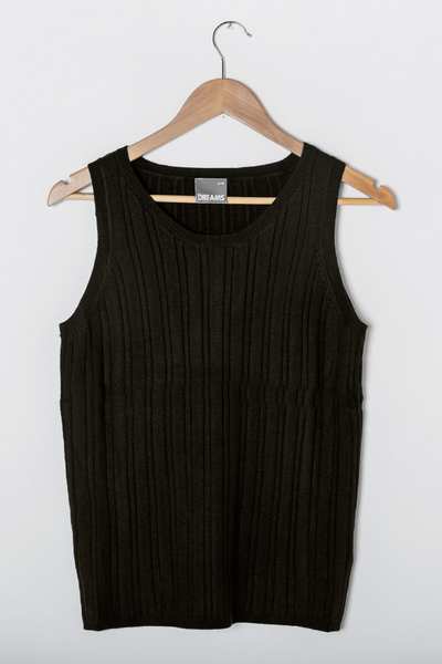 Knitted Ribbed Vest Top