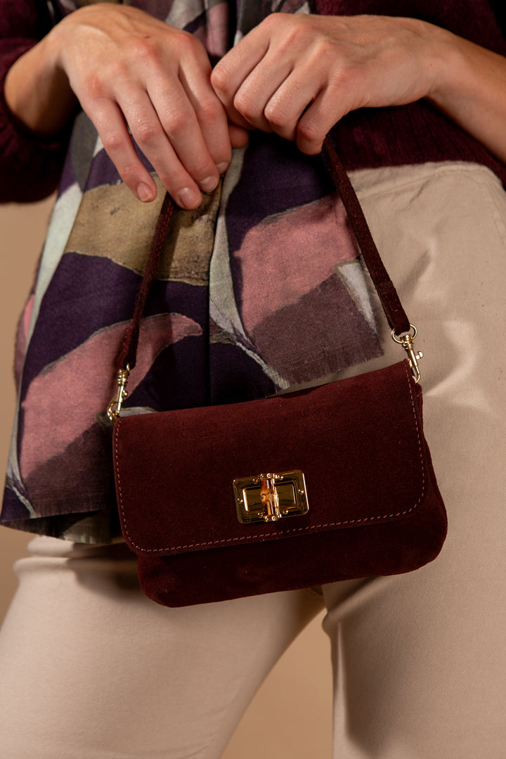 Kos Suede Handbag