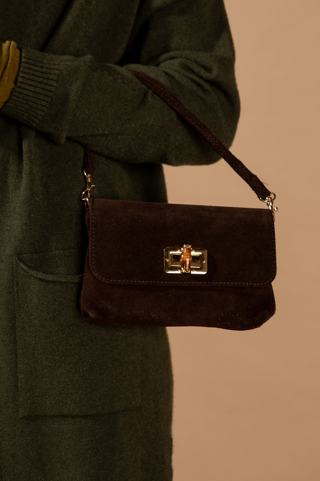 Kos Suede Handbag