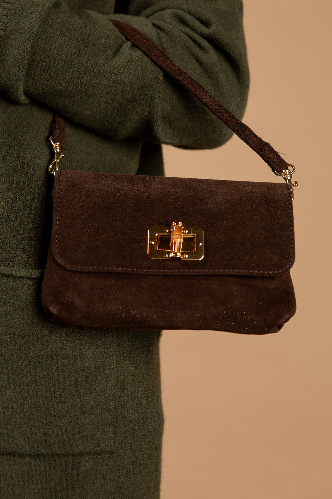 Kos Suede Handbag