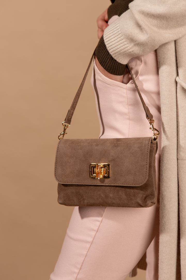 Kos Suede Handbag