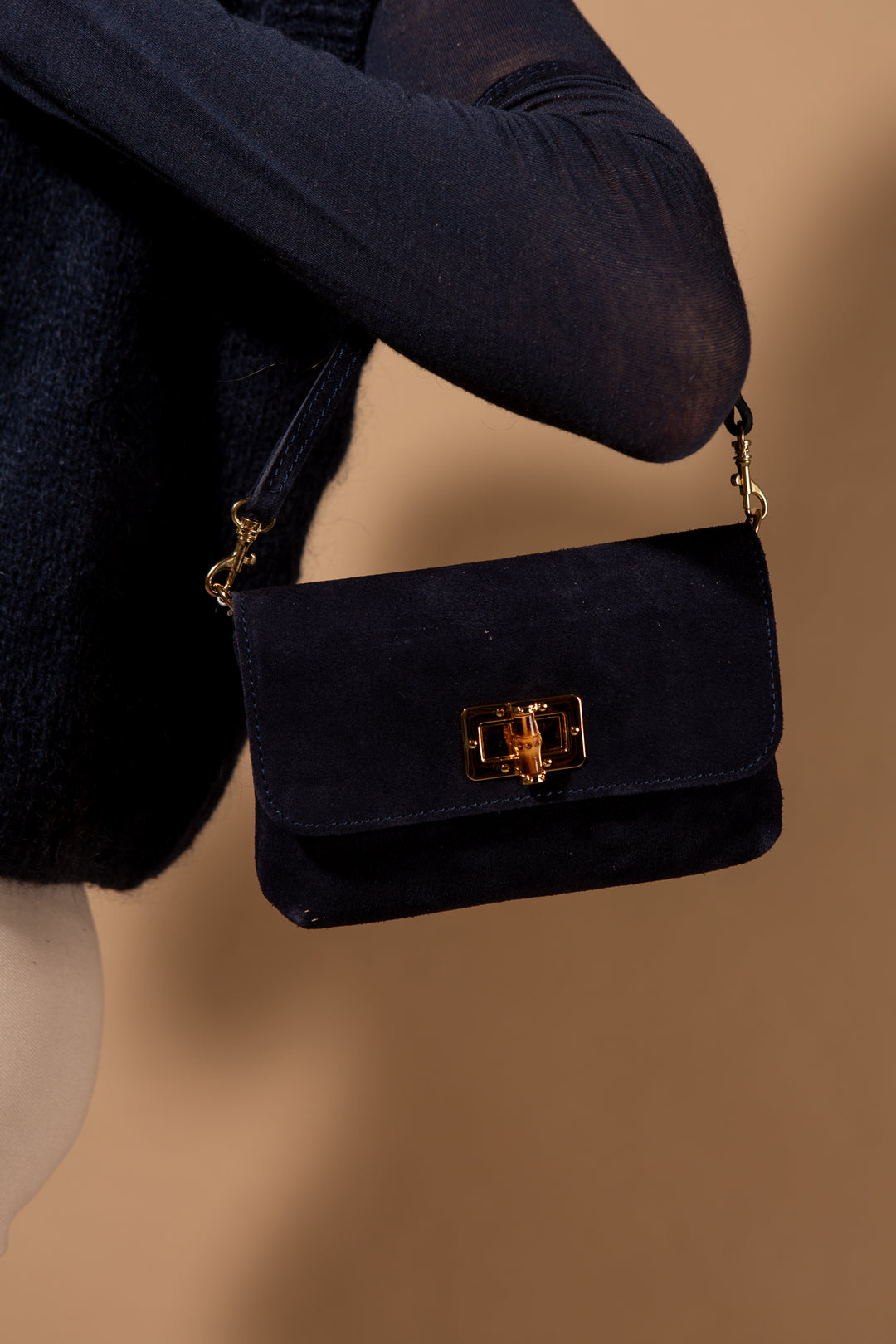 Kos Suede Handbag