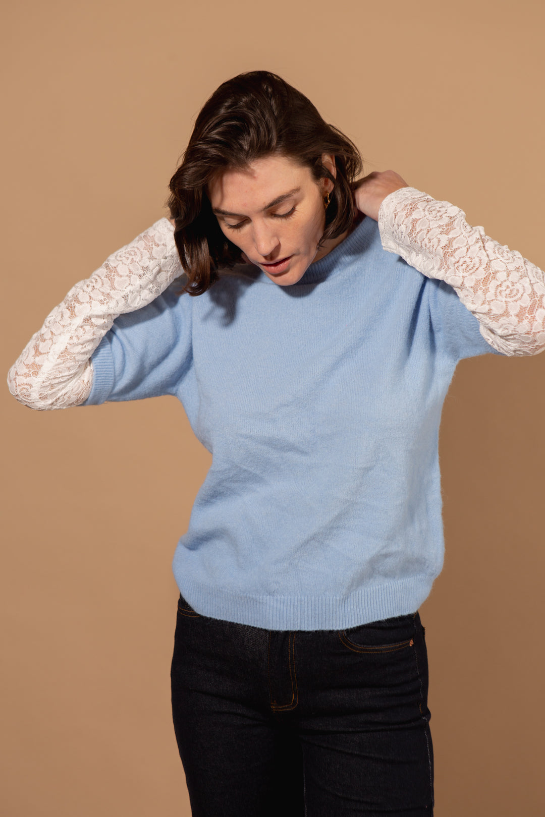 Lace Sleeve Jumper