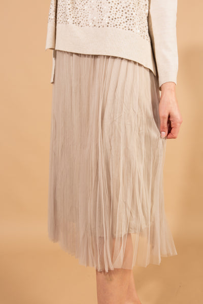 Layered Sequin Jumper Dress