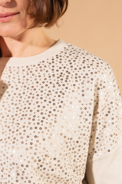 Layered Sequin Jumper Dress