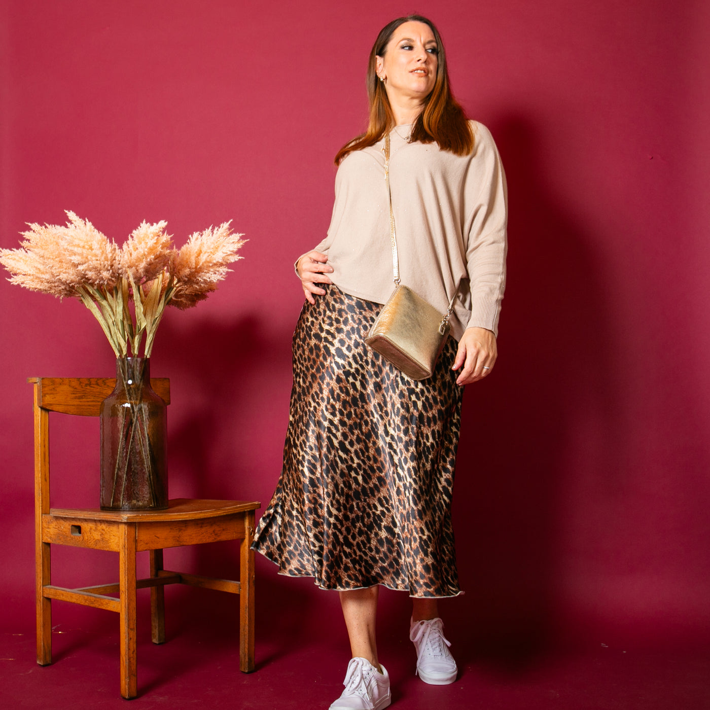 The Leopard Slip Skirt which is great for making a statement