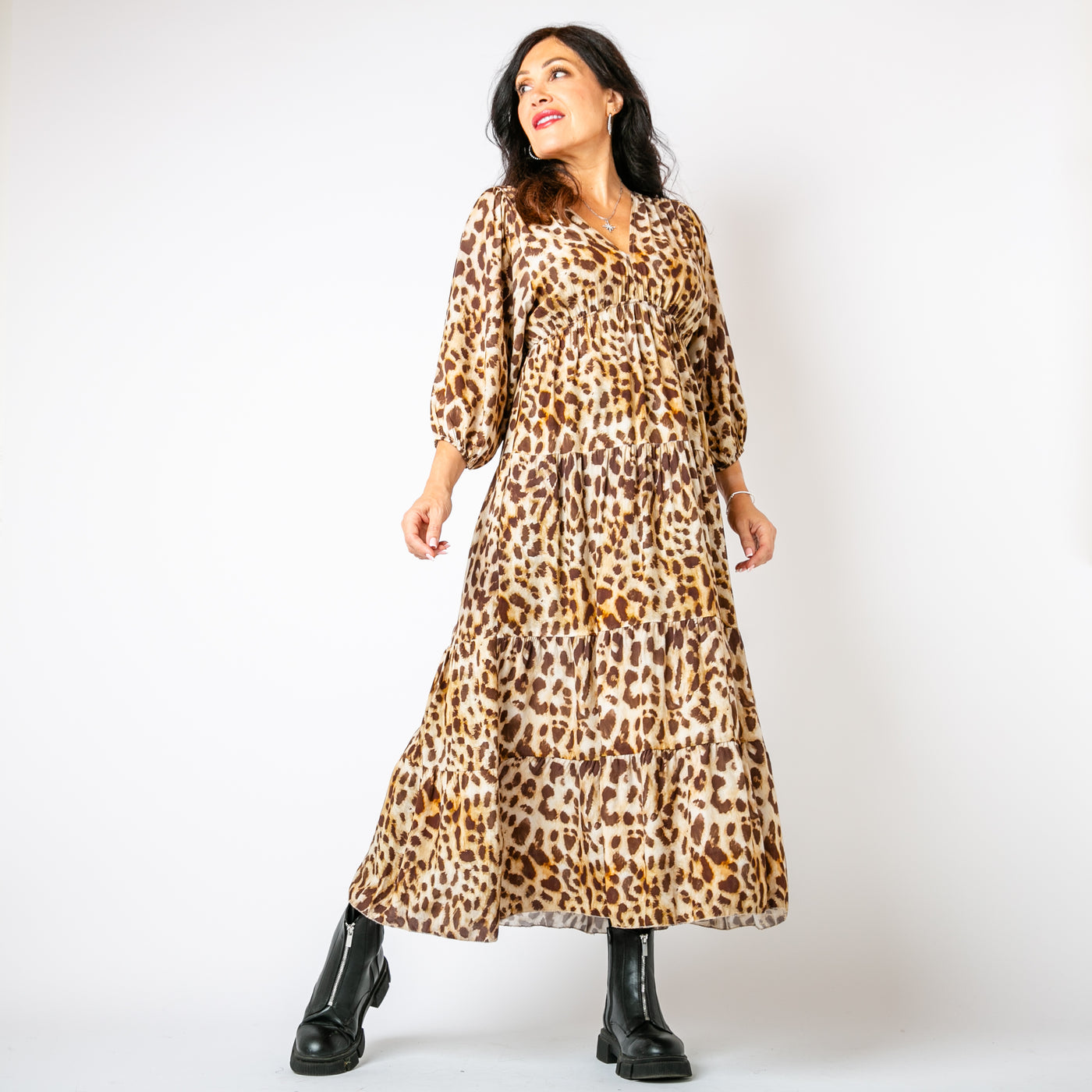 Leopard Tiered Dress