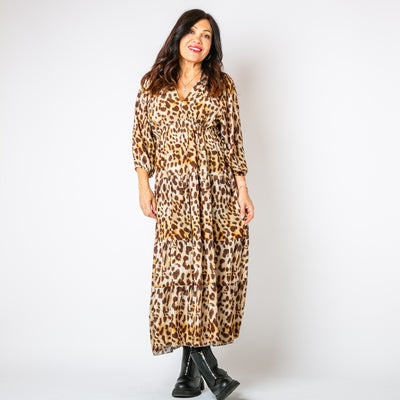 Leopard Tiered Dress