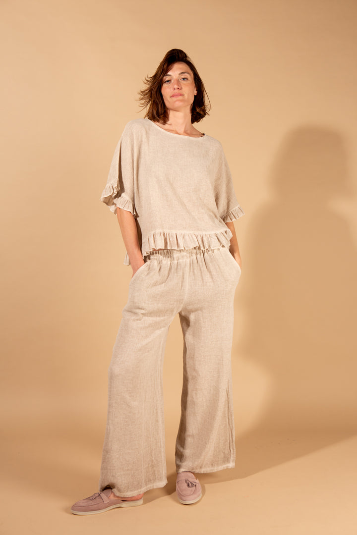 Linen Blend Trousers