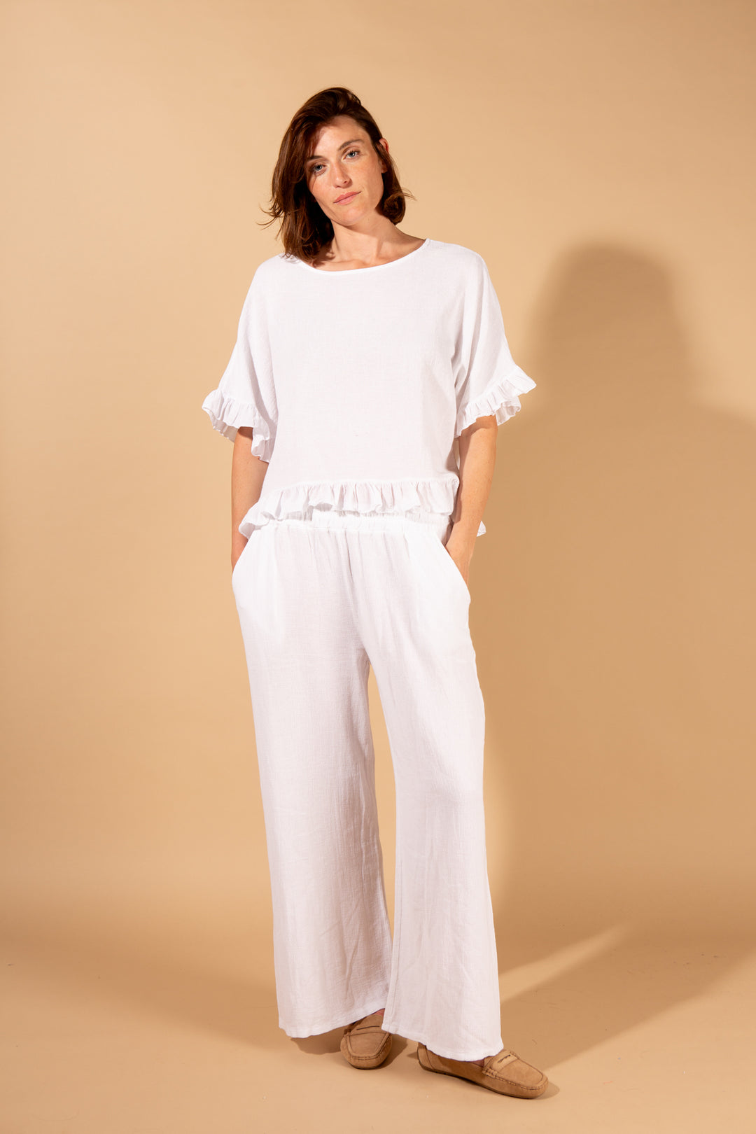 Linen Blend Trousers