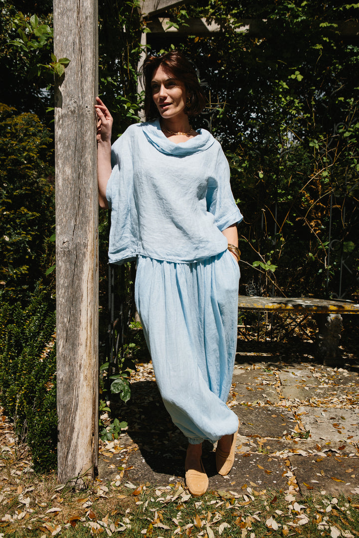 Linen Cuff Trousers