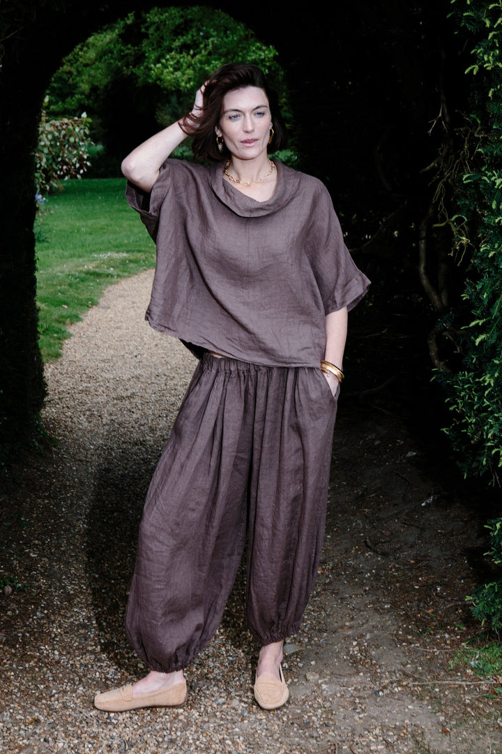 Linen Cuff Trousers