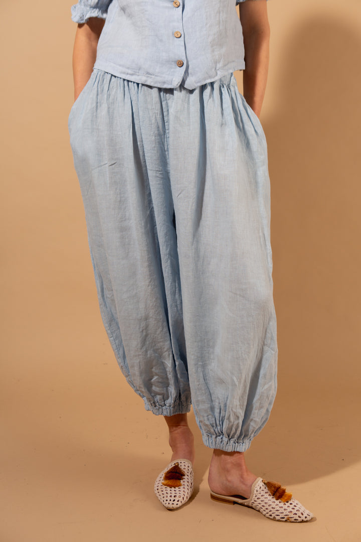 Linen Cuff Trousers