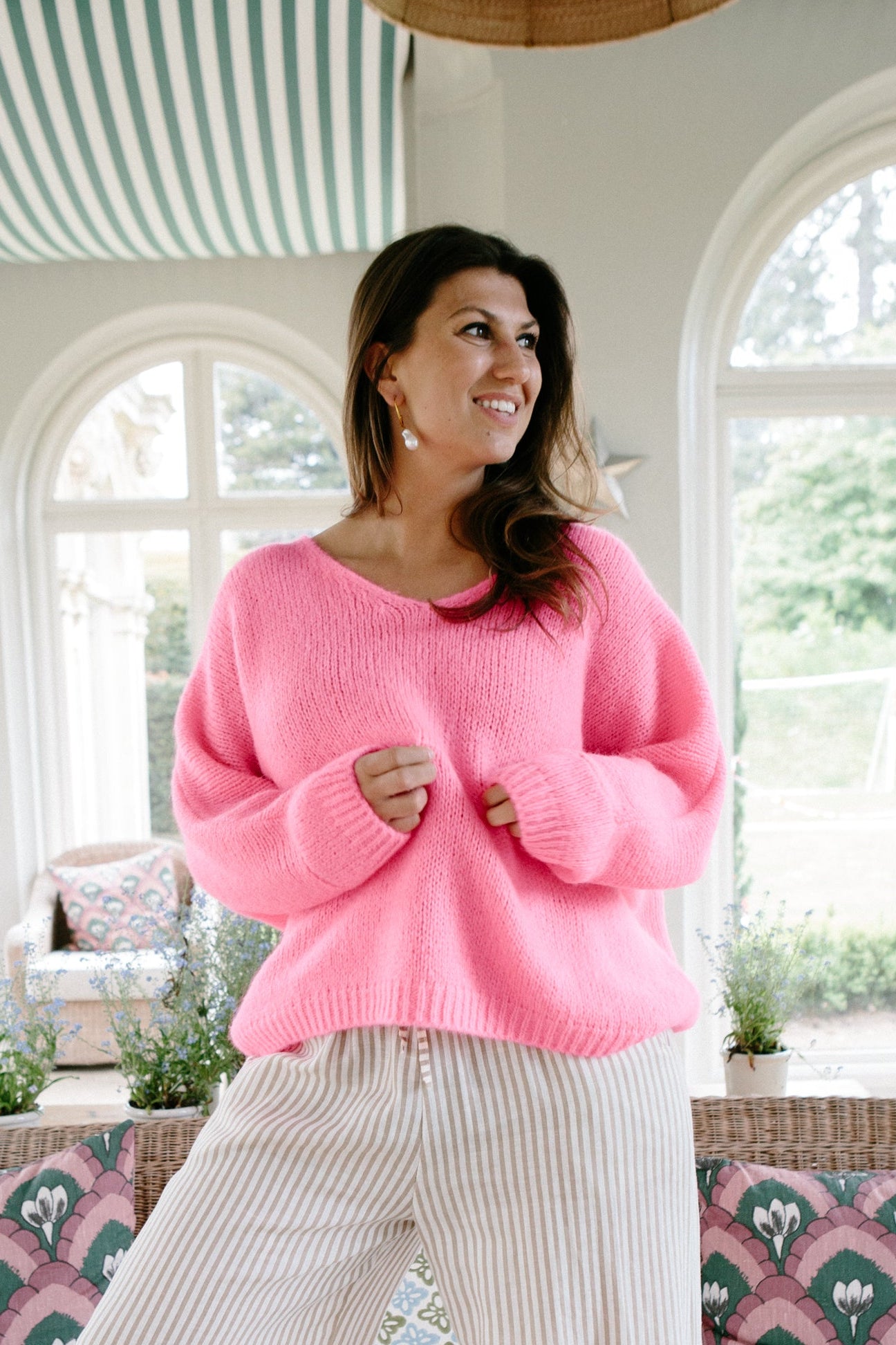 Mohair V-Neck Jumper – Tilley & Grace
