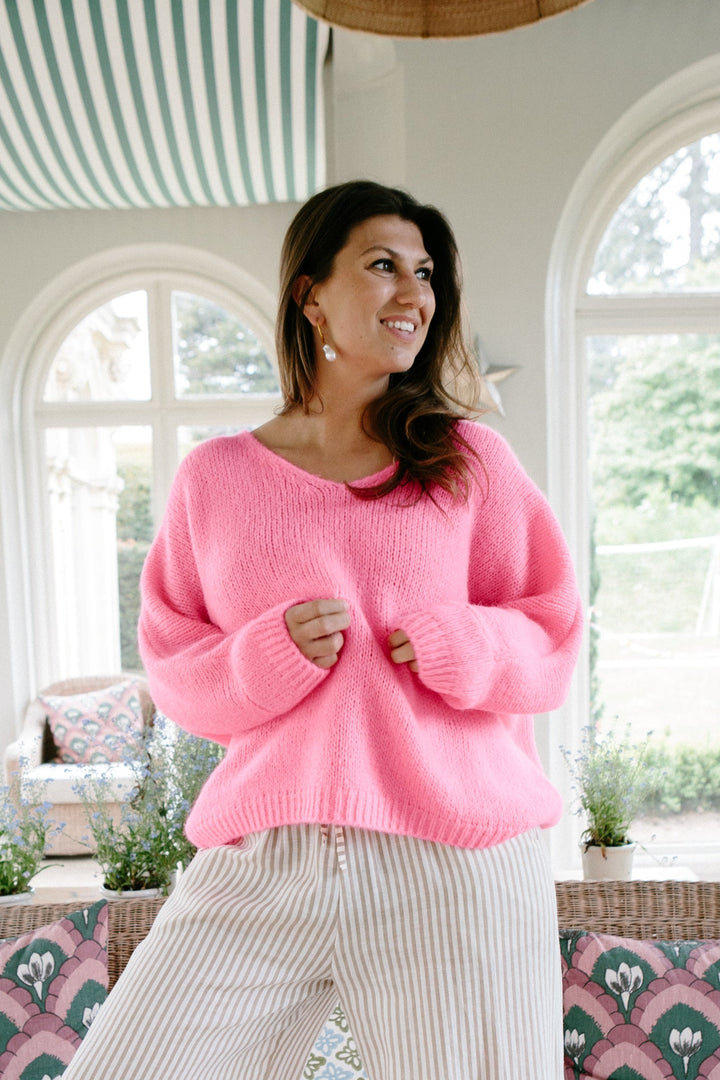 Mohair V-Neck Jumper