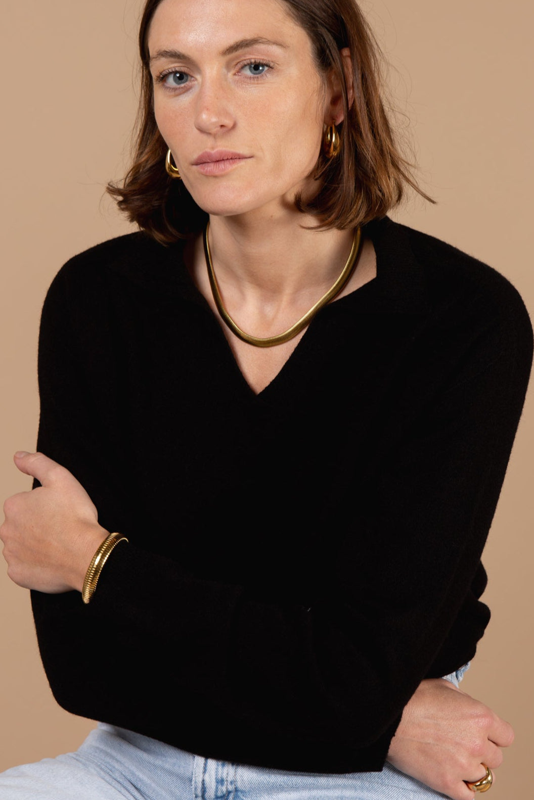 Long Sleeve Collared Jumper