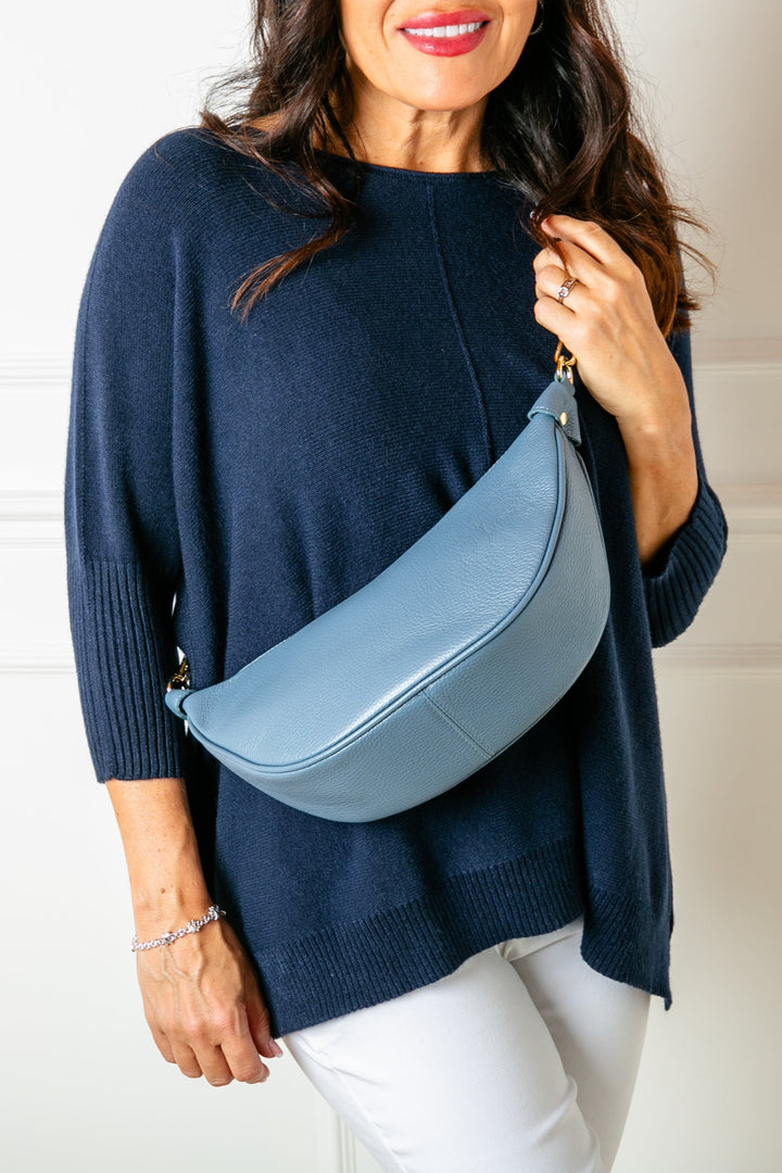 Manhattan Leather Crossbody Handbag